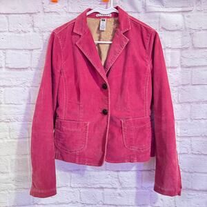 GAP pink SZ 6 Corduroy Stretch Cropped Blazer Super cute!!